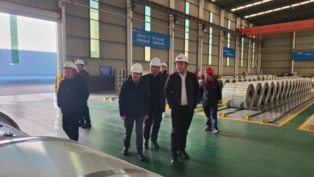 華菱安賽樂(lè)米塔爾汽車板領(lǐng)導(dǎo)一行到公司考察交流